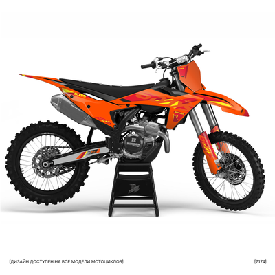 Наклейки на мотоцикл KTM 250 - 450 EXC 2024 SX SXF 2023-2024/2025 KTM EXC SIX DAYS RANGE/GR8 2024 #7174