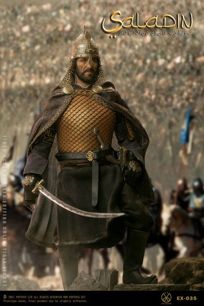 Саладин, Салах ад-Дин ("Царствие Небесное") - Коллекционная ФИГУРКА 1/6 "Nothing, Everything” Saladin Fine copper handmade armor (EX035) - POPTOYS