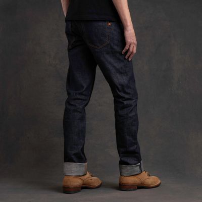 Джинсы =Brave Star= True Straight 14oz Hardline Japan Selvage Denim
