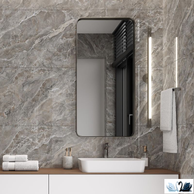 Керамогранит Italica Ocean Singular Graphite 60х120 см графитовый полированный