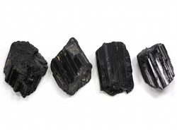 Турмалин чёрный шерл в ассортименте, кристалл /фрагмент кристалла, Бразилия (34-45 мм, 26-28 г) №29746