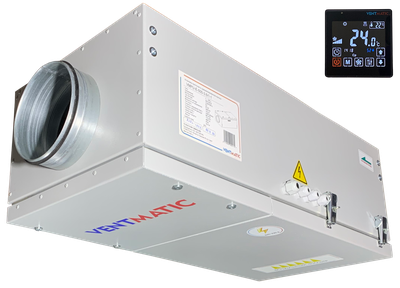 VMPU-E-500-3.6/1-1 УСТАНОВКА ПРИТОЧНАЯ КОМПАКТНАЯ 500м3/ч 3.6 кВт 1 фаза 230В