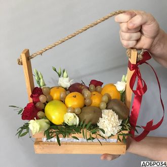 Ящик с фруктами и цветами Вилс фото1