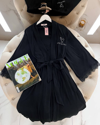 Домашняя одежда Виктория Сикрет 5в1 цвет черный