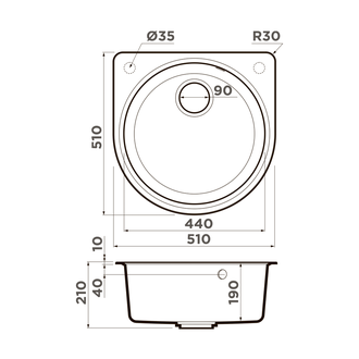 МОЙКА OMOIKIRI AKEGATA 51 PA (4993754) ПАСТИЛА