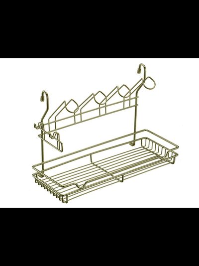 Полка одноярусная с подставкой для 4-х кружек