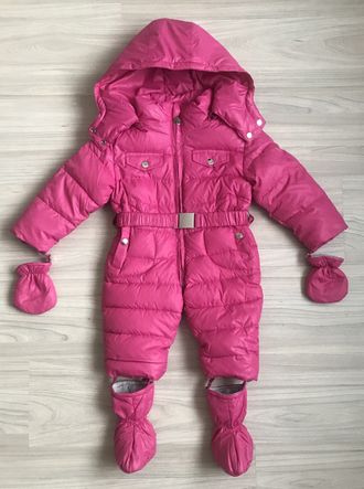 М.17-68 Комбинезон Moncler малиновый (68,80,86)