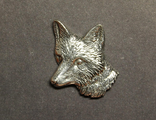 Значок ГОЛОВА ЛИСЫ А6 Брошь Лиса Охотничий Значок Охота на лису