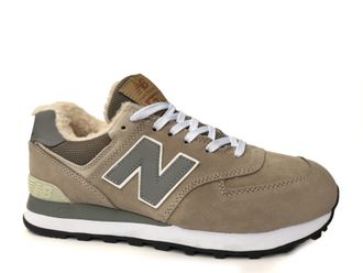 New Balance серые,замша/мех (41-44) Арт: 044F