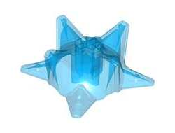 Hero Factory Weapon, Spiked Ball Half, Trans-Dark Blue (98578 / 6027626)