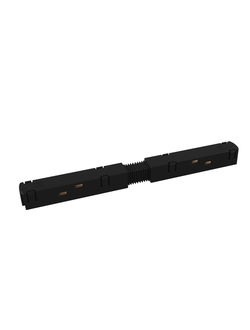 Прямой коннектор питания для накладного и встраиваемого магнитного шинопровода черный Арт:731986