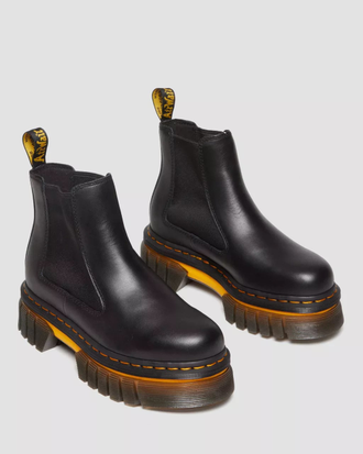 Челси Dr Martens Audrick Contrast Sole Leather Platform Chelsea Boots