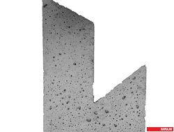 Элемент "DIZZY", цв.Серый Brut (160х100х10-25мм), 80шт=1м2. 28кг/м2