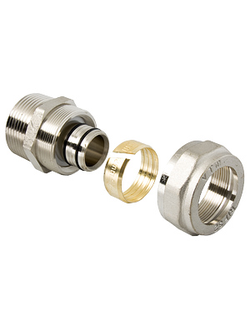 Фитинг обжимной с переходом на наружную резьбу