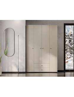 Гиза Шкаф 4х ств. Меланж/Венге