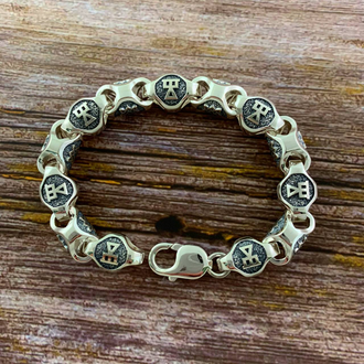 Женский браслет с Славянским Оберегом Звезда Лады и Чертого Девы по дате рождения  (30 АВГУСТА – 22 СЕНТЯБРЯ)