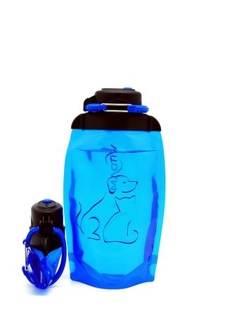 Складная бутылка для воды арт. B050BLS-1409 с рисунком