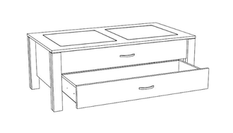 ЖУРНАЛЬНЫЙ СТОЛИК САТУРН - М08 - ОЛМ