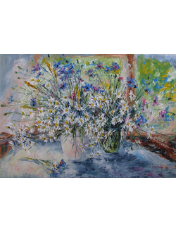 Натюрморт Ромашек белая метель Круглова Светлана