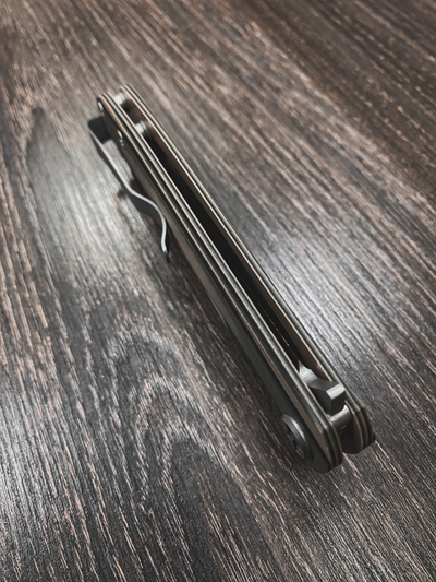 Складной нож ЧИЖ-DOUBLE HD рукоять G10, цвет тайга