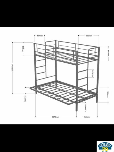 Двухъярусная кровать-диван Дакар 1 Слоновая кость