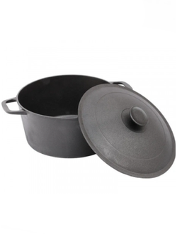 Кастрюля чугунная 3л с крышкой Гардарика