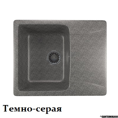 Мойки из искусственного мрамора MIXLINE ML-GM26 с крылом 470*580*190мм