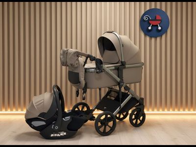 Детская коляска 3 в 1 Luxmom 710 Бежевый