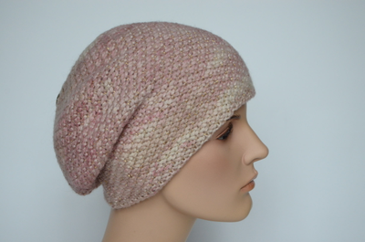 Розовый итальянский шарф и берет Вицио