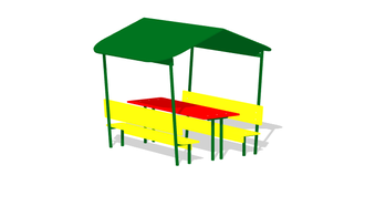 МФ 308 Столик детский с навесом