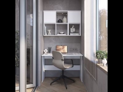 Стол письменный Берг ПС-01 + Стеллаж Берг (BTS)