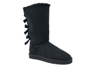 UGG Australia Черные с бантиками, высокие (36-40) Арт.023F