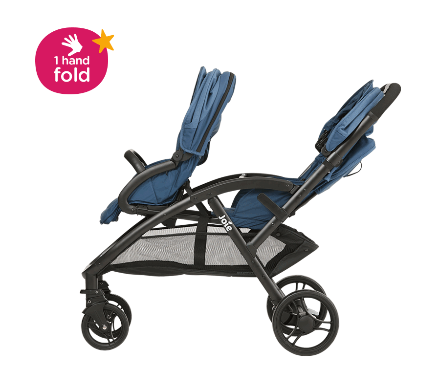 Joie Evalite Duo — удобная, функциональная и вместительная прогулочная коляска для двойни