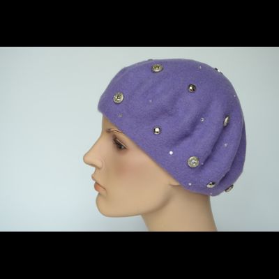 Лавандовый берет женский Vizio Италия фетровый