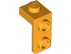 Bracket 1 x 1 - 1 x 2, Bright Light Orange (79389 6540972)