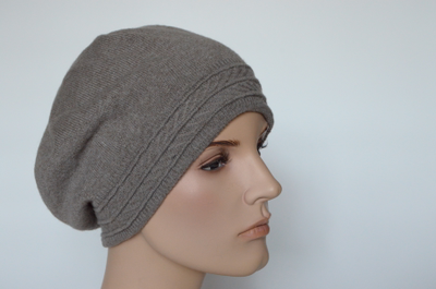 Кашемировый женский вязаный берет Визио италия фото