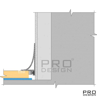 Плинтус Pro Design Corner L 584 Анодированный