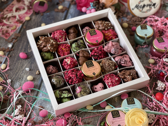 Конфеты ручной работы из бельгийского шоколада / Мёд-Суфле/Чай №1