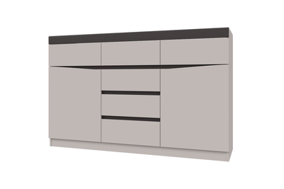 Тиана - Комод - 6 ящиков, 2 двери