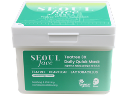 DERMAL Seoul Face Набор масок для лица с экстрактом чайного дерева 36шт (590 г)