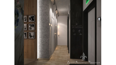 дизайн интерьера коридора в современном стиле