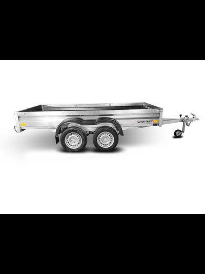 Прицеп «Спутник» (3200x1440x330) двухосный, оцинкованная рама, с силовым подрамником