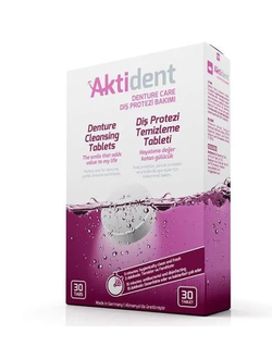 Таблетки для чистки зубных протезов Aktident Cleansing Tablet 30 шт.