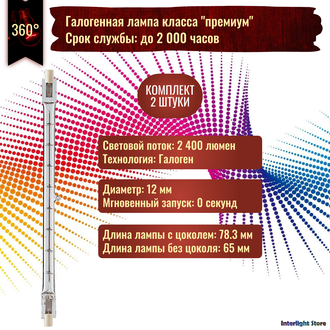 Philips Plusline Pro 150w 78.3mm 240v R7s