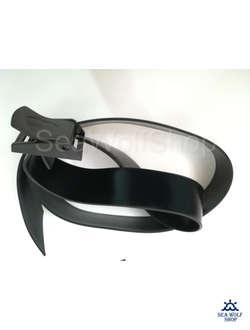 Ремень силиконовый C4 с нейлоновой пряжкой, черный