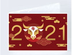 Обложка на зачетную книжку с символикой "Быка" №5