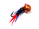 Мухо мормышка с мушкой Дробинка № 24 крас-чёр вес.0.42gr.15mm. d-3.5mm.