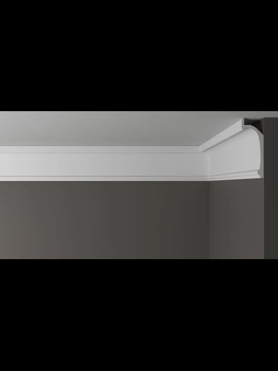 Потолочный плинтус для подсветки DECOR-DIZAYN DD518, из дюрополимера, под покраску, ударопрочный