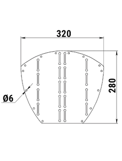 Накладка форштевня 280х320