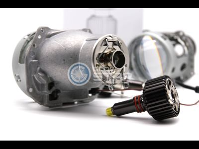 Комплект Hella 3R (5R) H7 с Led лампами H7, M9 3D LED360 35W, 5500K - 6000K